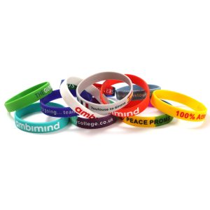Debossed-Colour-Infill-Silicone-Wristbands